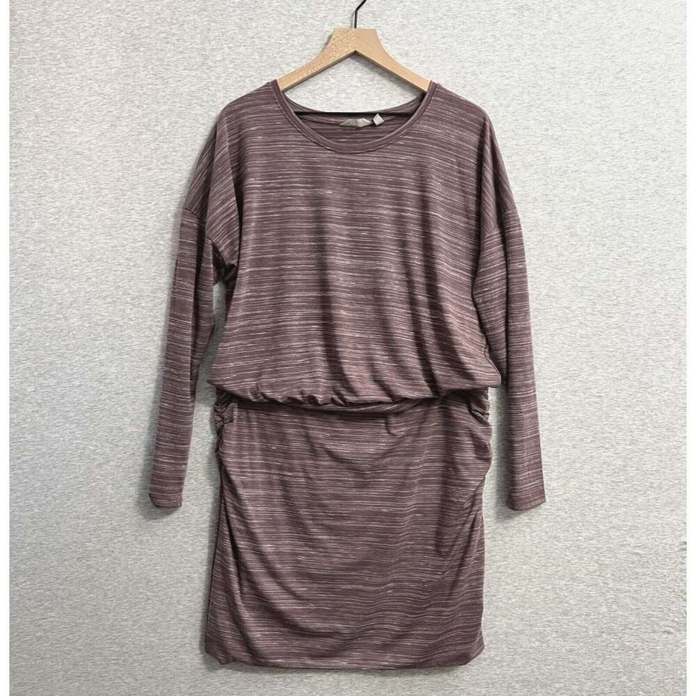 Athleta Avenues Dress‎ Women Extra Large Purple Jersey Tee Soft Cozy Athleisure